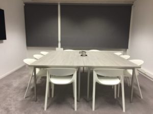 photo of empty manifestation determination meeting room